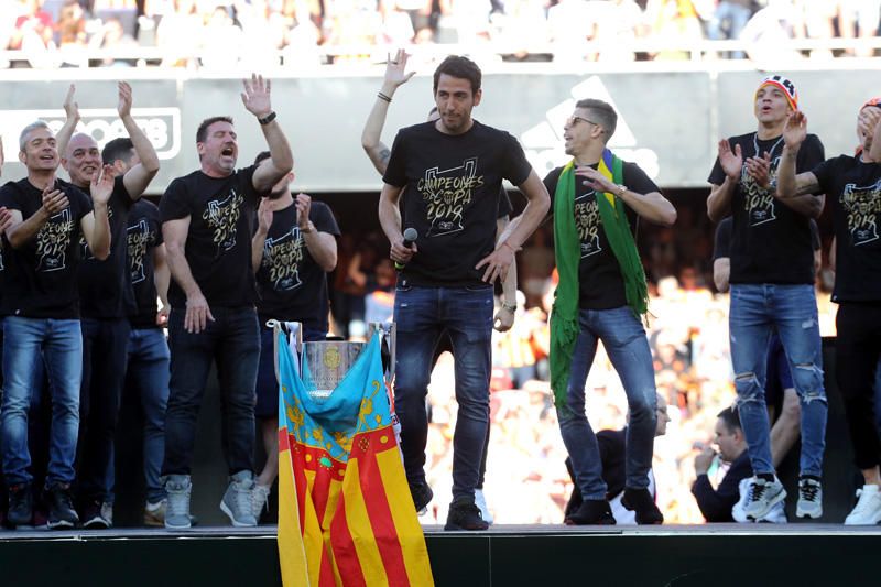 Celebración del Valencia CF campeón de Copa