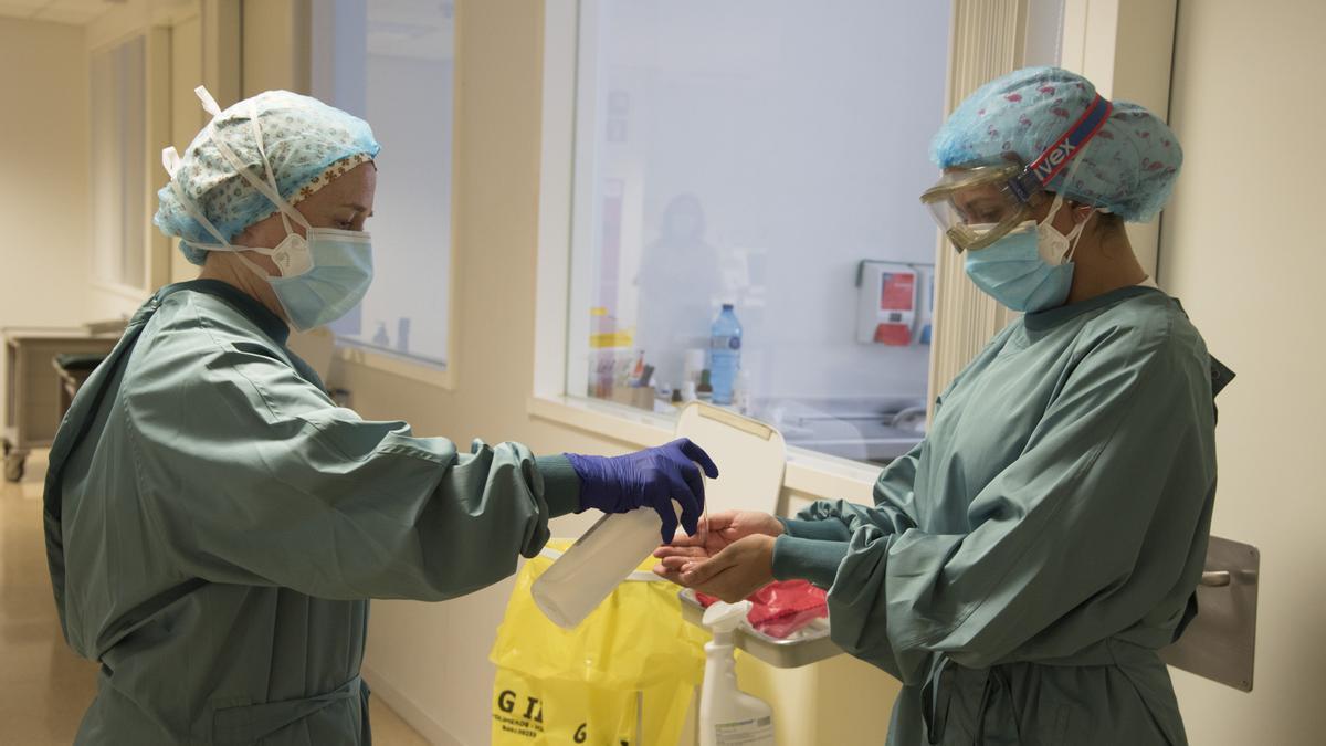 Personal sanitari de l'Hospital Universitari d'Igualada durant el període de més infecció per covid