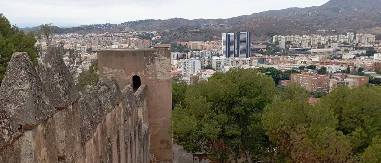 Vista desde Gibralfaro este mes.