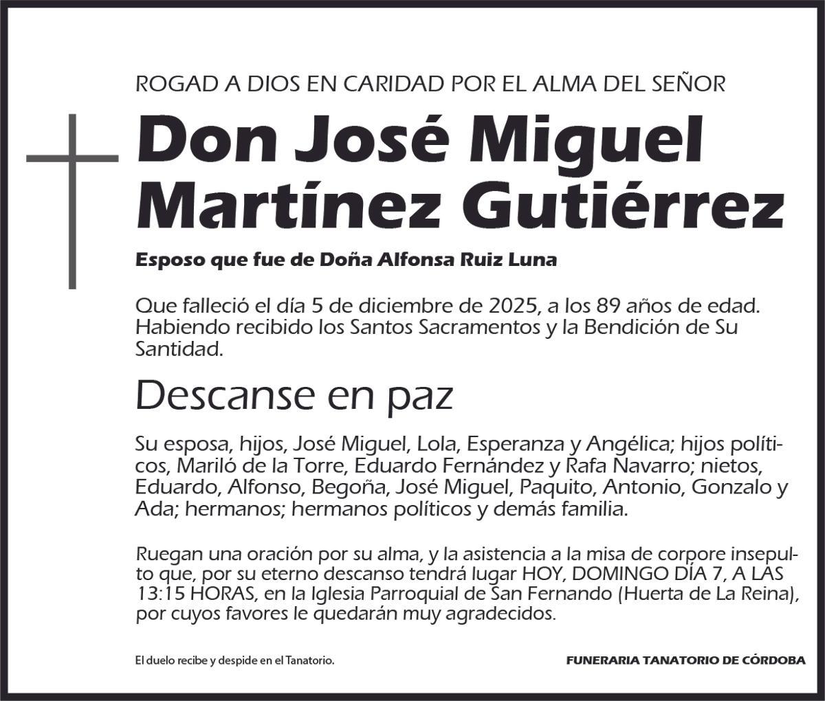 José Miguel Martínez Gutiérrez