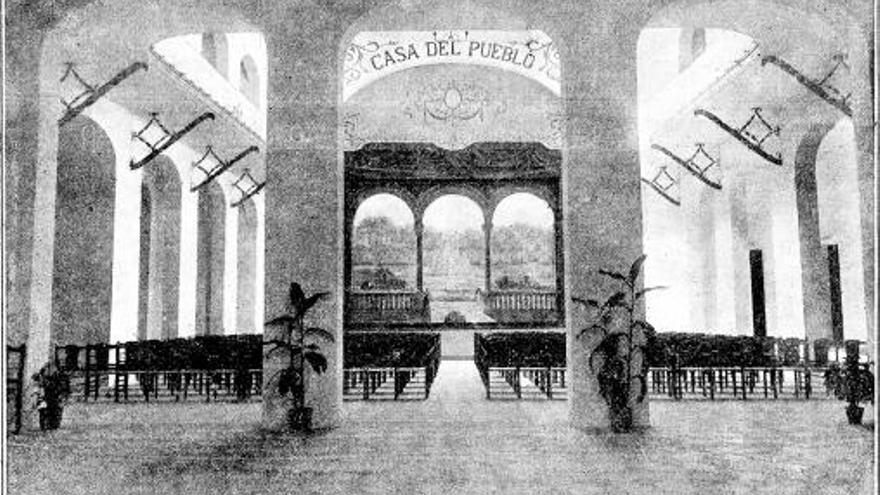 Von der einstigen Casa del Poble in Palma, dem „Haus des Volks“, sind nur noch Fotos und Zeichnungen erhalten.  | FOTOS: AMICS DE LA CASA DEL POBLE