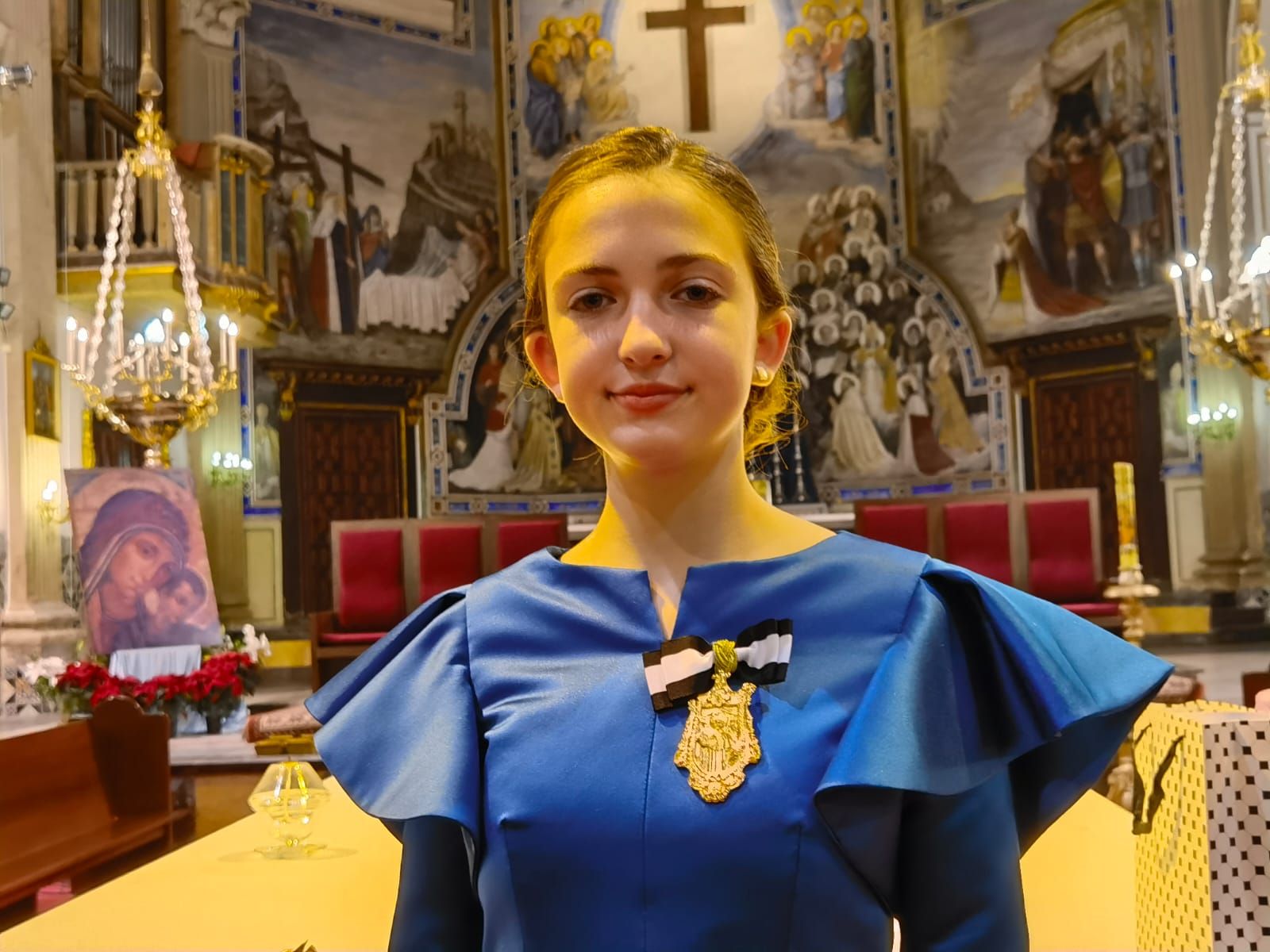 Quico Catalán, mantenedor del acto de nombramiento de la Clavariesa Infantil del Altar de sant Vicent Ferrer del Carmen