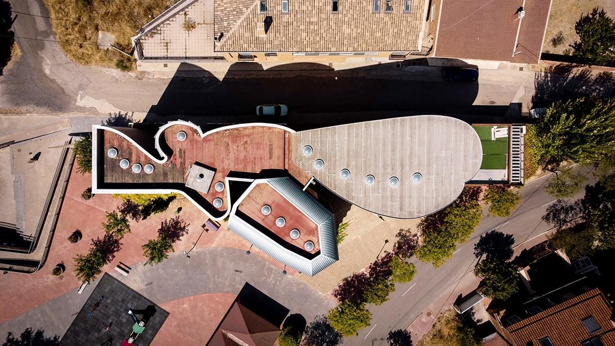Vista aérea del Museo de la Vida de La Muela