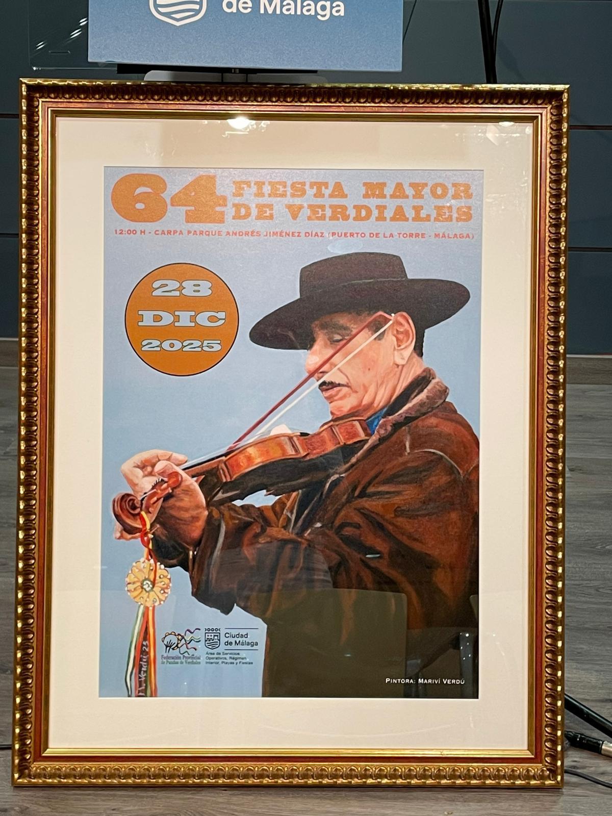 Cartel de la 64 edición de la Fiesta Mayor de Verdiales