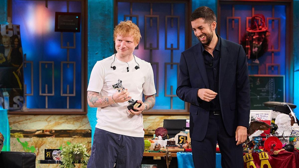 Ed Sheeran es el invitado del martes 3 de junio en 'La Revuelta'.