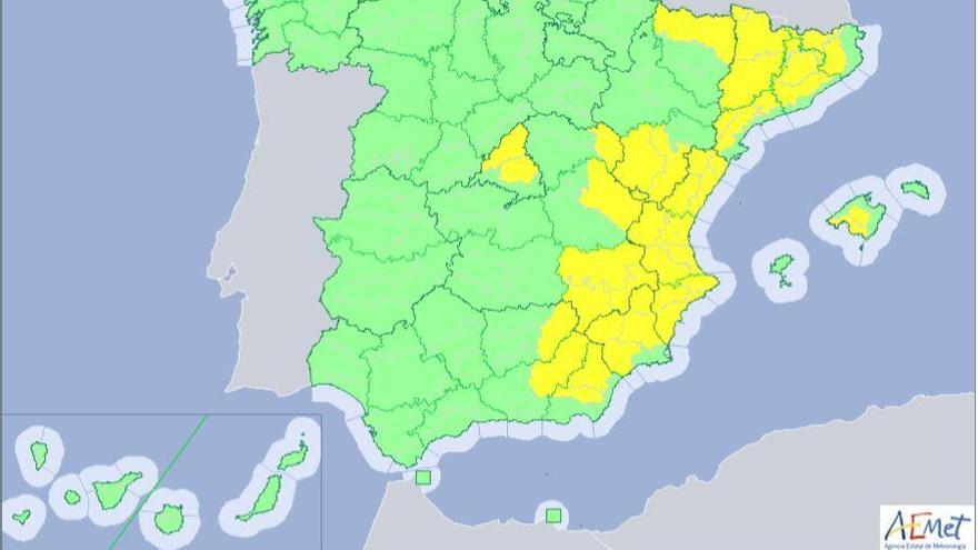 La província de Girona en risc groc per precipitacions.