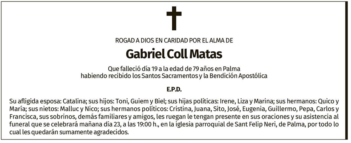 Gabriel Coll Matas