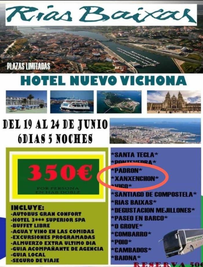 El cartel que invita a visitar Galicia