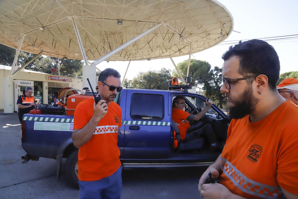 Simulacro de incendio en Trassierra