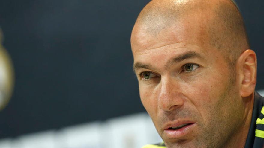 Zidane, en la rueda de prensa de hoy // EFE