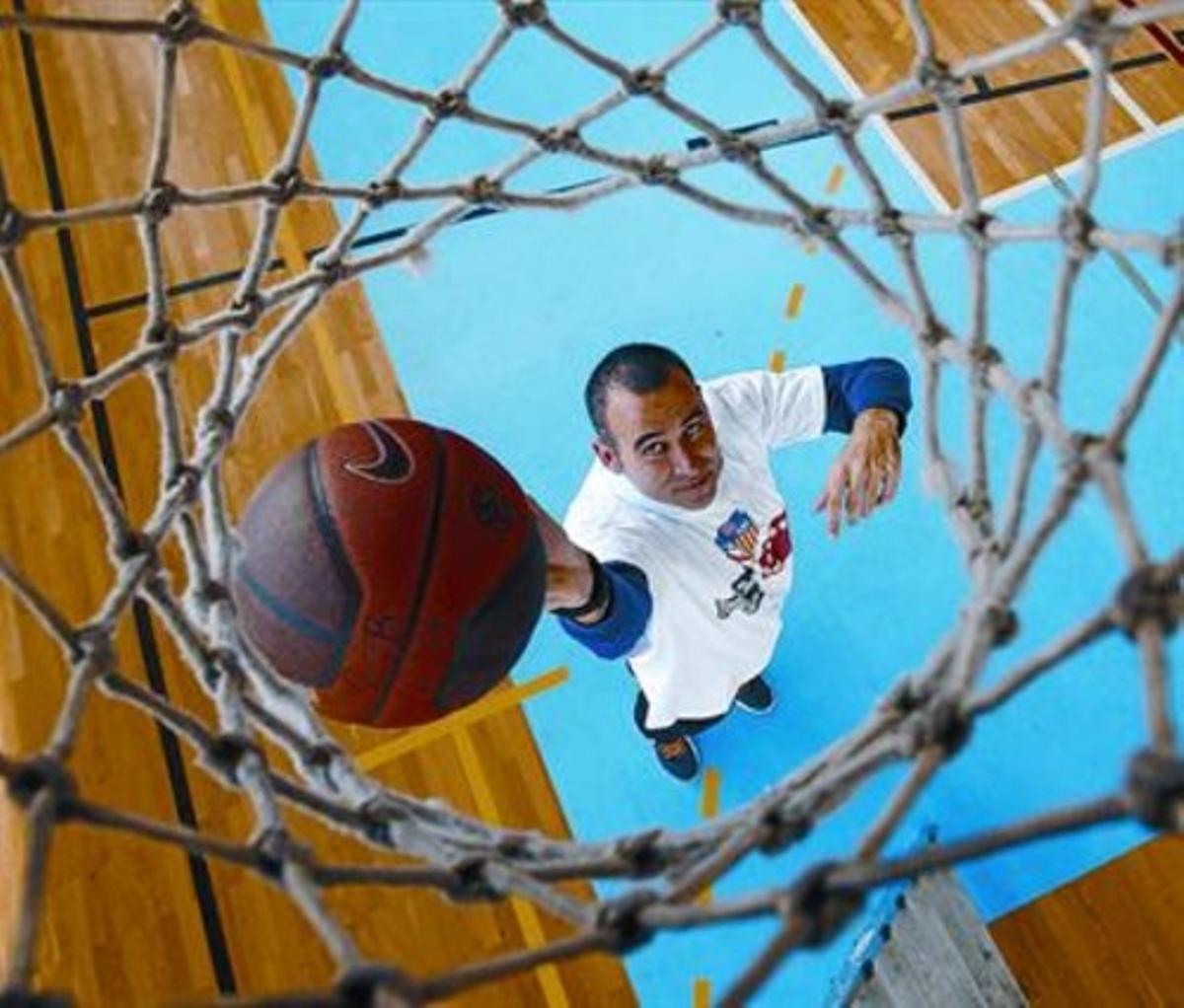 Caballero, en la sede del Club Bàsquet L’Hospitalet, haceun par de semanas. Caballero, en la sede del Club Bàsquet L’Hospitalet, haceun par de semanas.