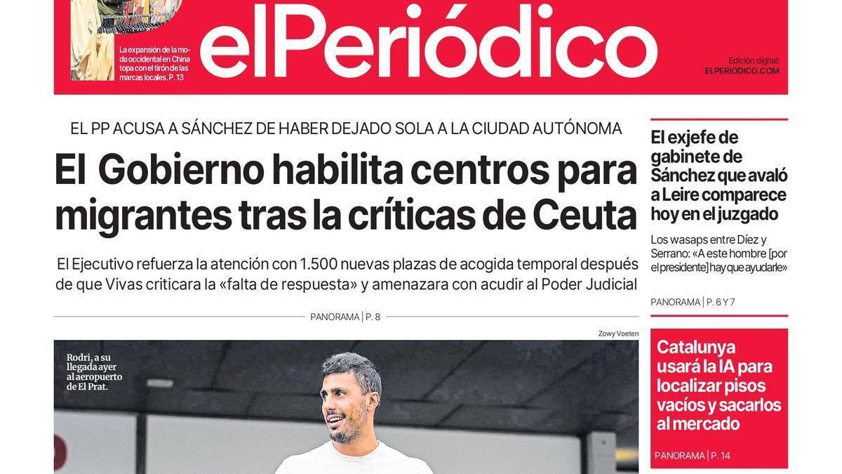 La portada de EL PERIÓDICO del 18 de agosto de 2026