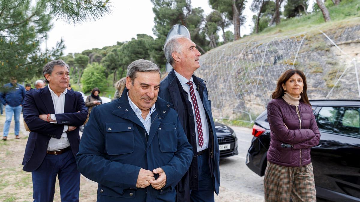 El consejero Sanz Merino durante su visita a Segovia.