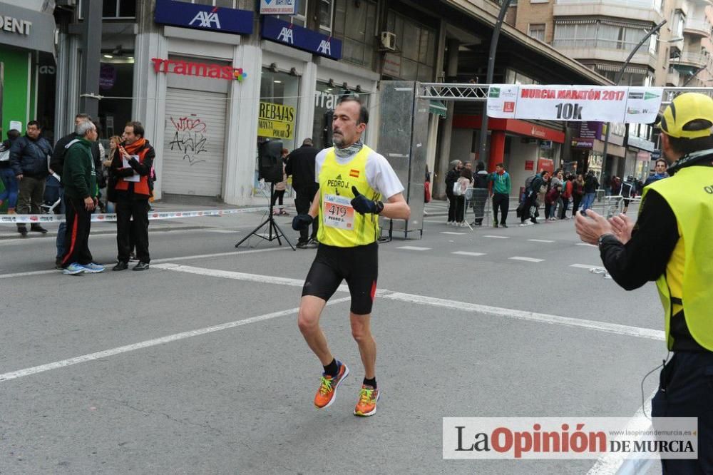 Murcia Maratón y 10 k. Paso por la Gran Vía