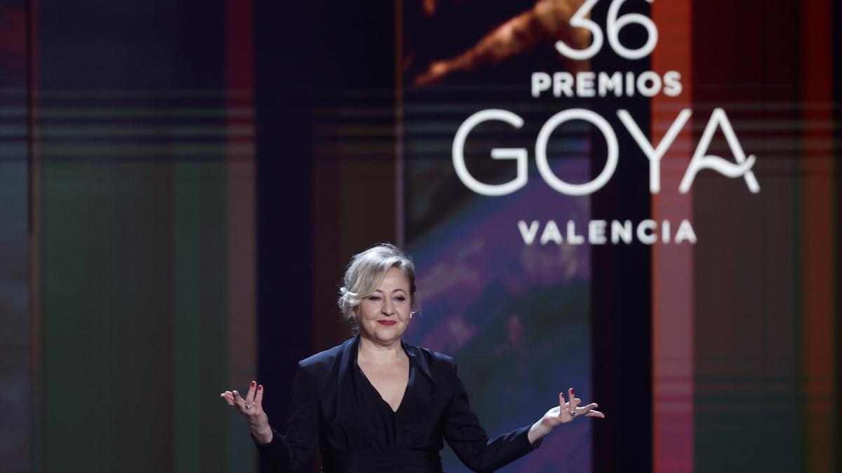 Carmen Machi, en un momento de la gala de los premios Goya.