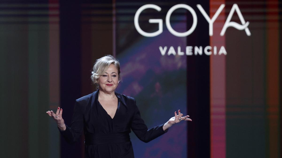 Carmen Machi, en un momento de la gala de los premios Goya.