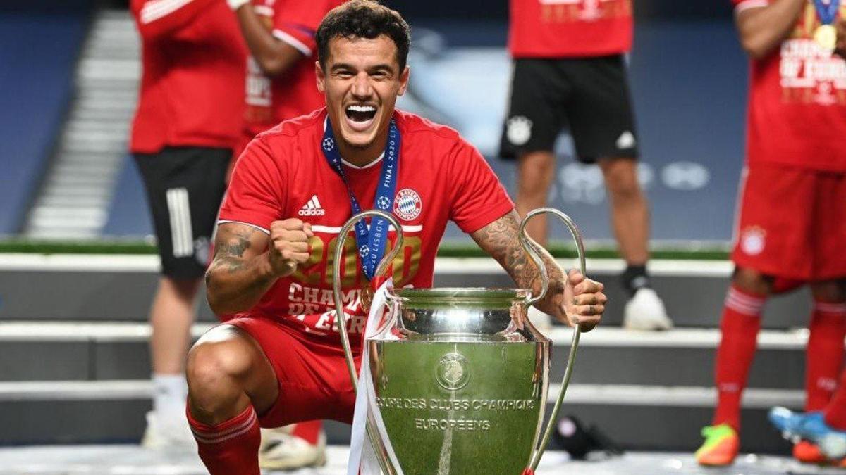 Coutinho conquistó la Champions con el Bayern