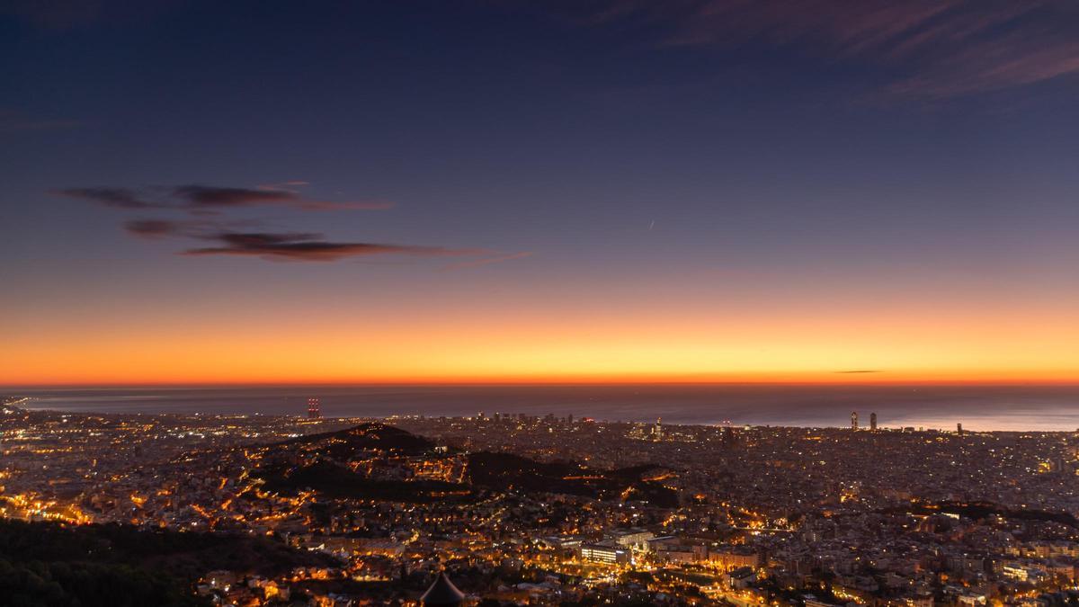 Salida del Sol en Barcelona, el 24 de noviembre del 2023
