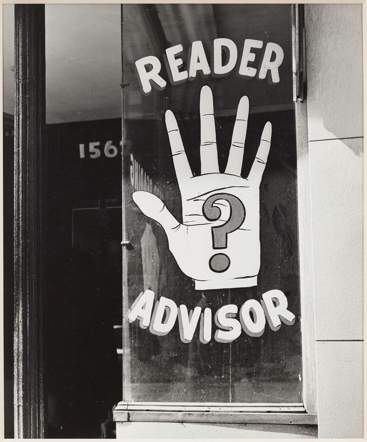 Escaparate de pitonisa, en 1962