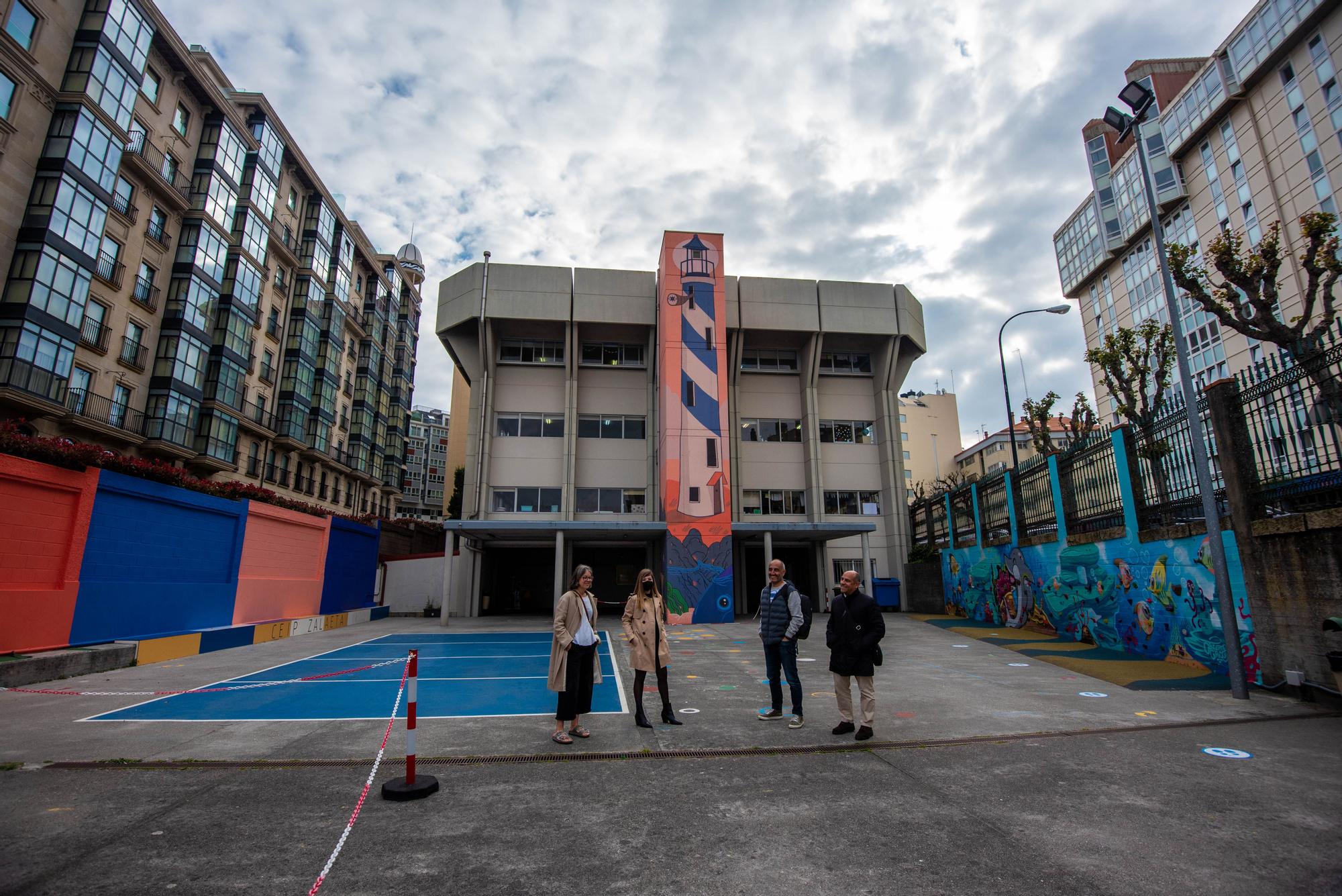 Un faro para el patio del colegio Zalaeta