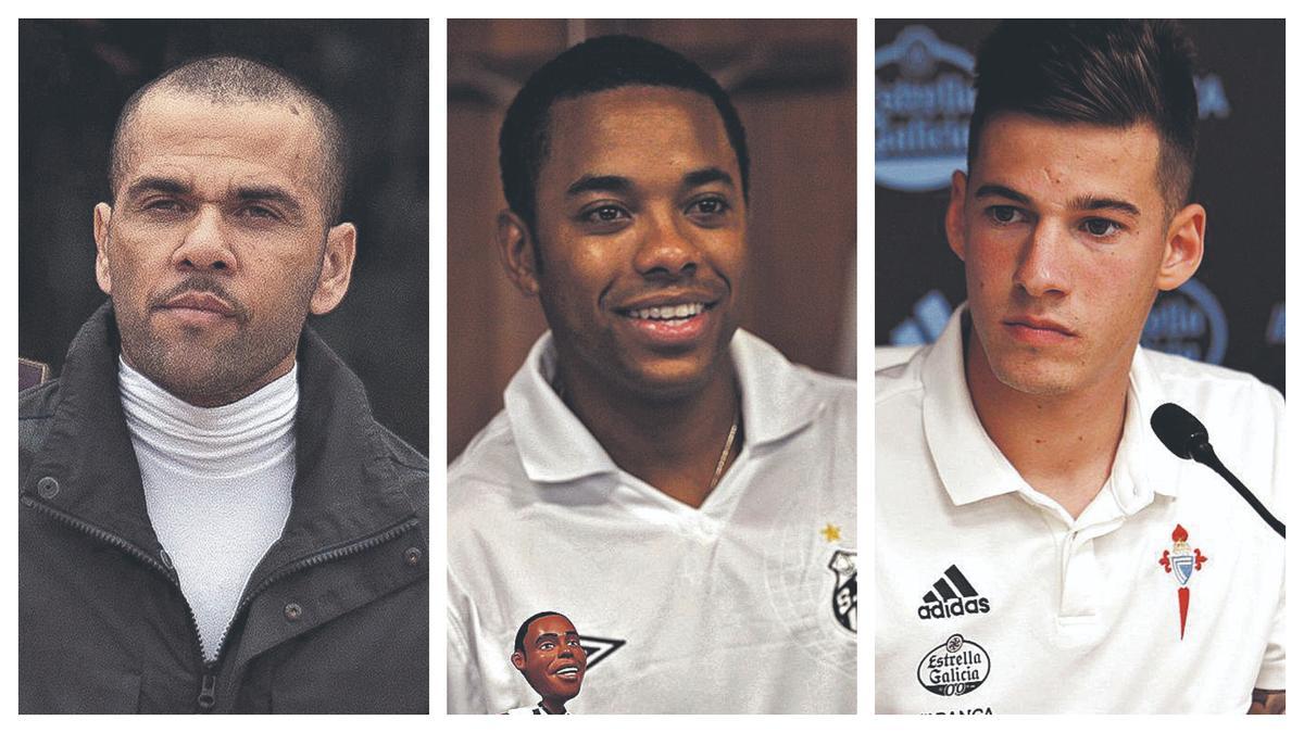 Dani Alves, Robinho i Santi Mina.