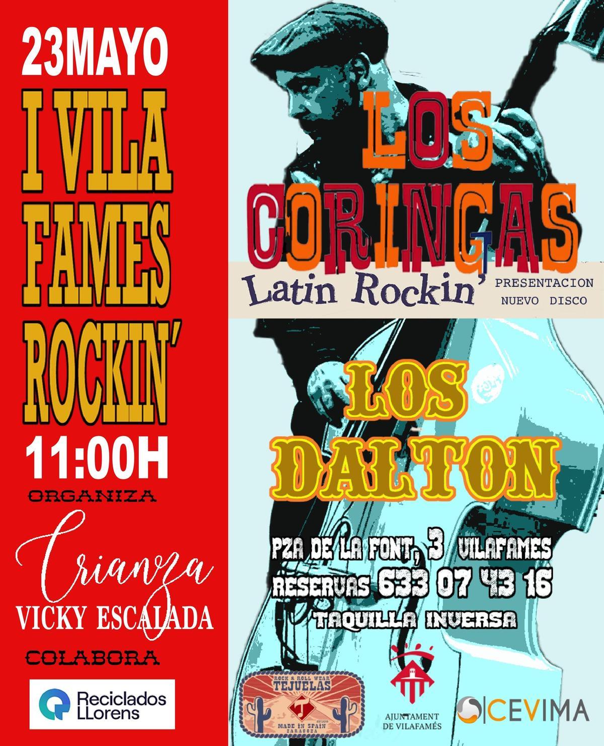 I Vilafamés Rockin: Los Coringas + Los Dalton.
