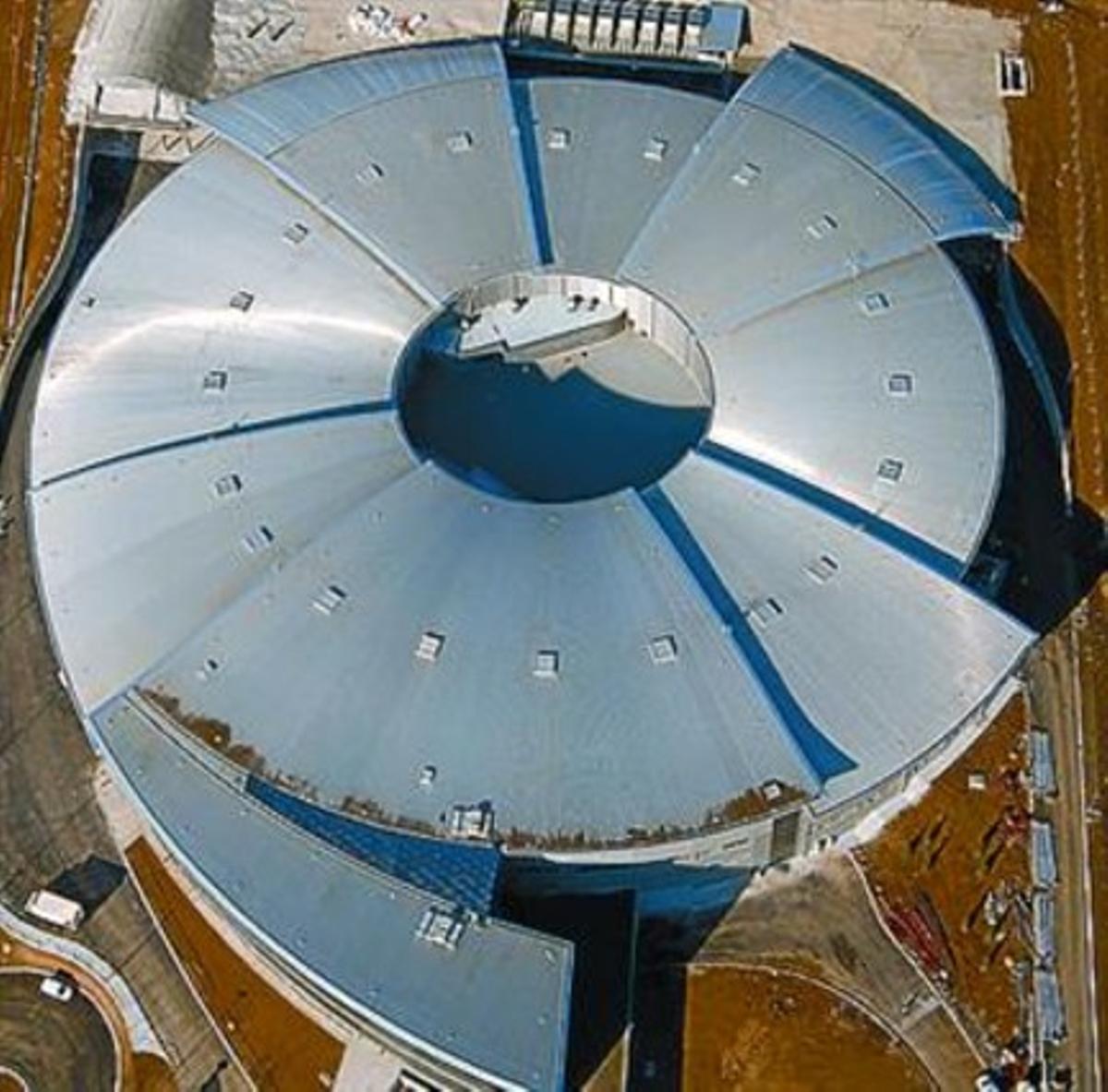 Vista aèria del sincrotró Alba.