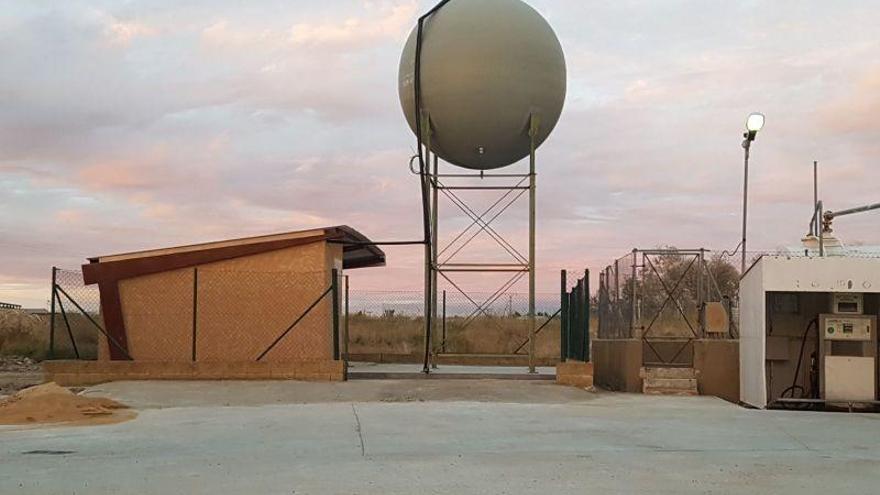 Depósito de agua construido gracias a la ayuda de la Diputación.