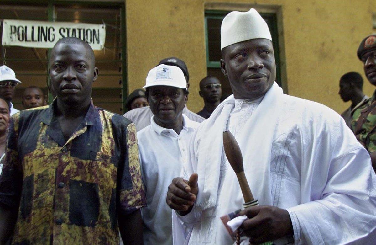 jpujol189993 gambian president yahya jammeh  wearing white   leader of th190624222857