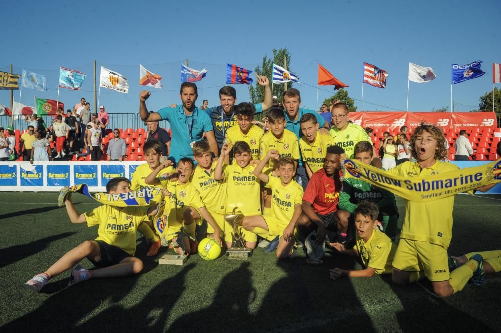 Los jóvenes del Submarino Amarillo doblegaron en la final a la Roma, que debutaba en el torneo.