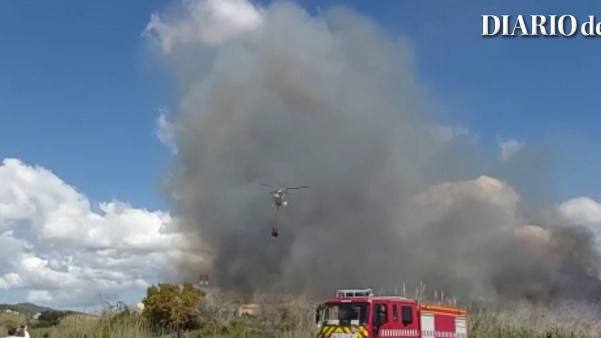 Vídeo del incendio en ses Feixes