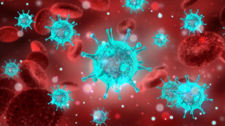 Una recreación del coronavirus Covid-19.