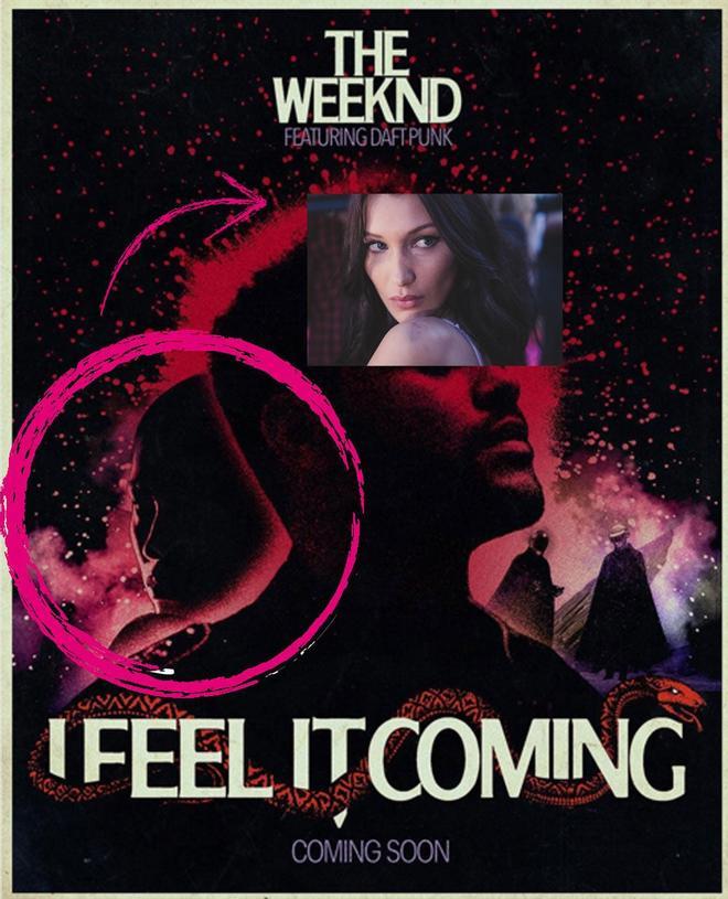 Montaje Bella Hadid y canción de 'The Weeknd'