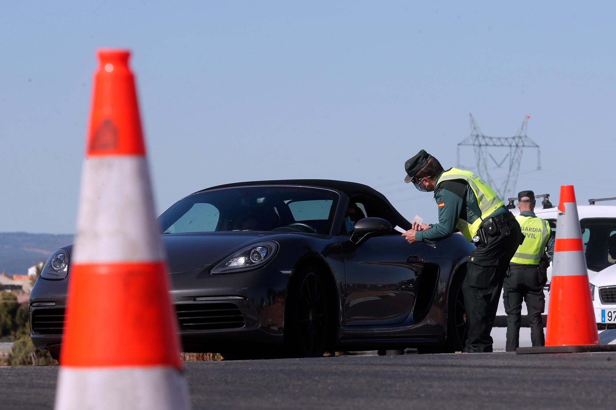 Cierre perimetral en la Comunitat Valenciana: Controles de entrada y salida a Valencia