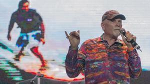 Mike Love, en el concierto de The Beach Boys en Pedralbes.