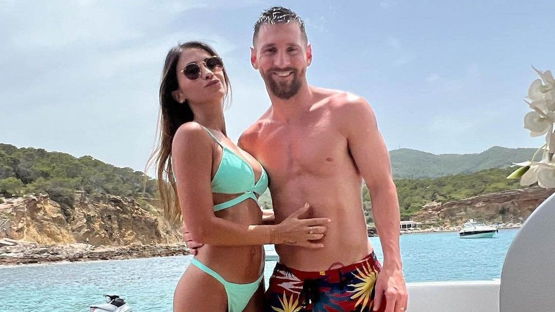 Leo Messi y Antonela Roccuzzo