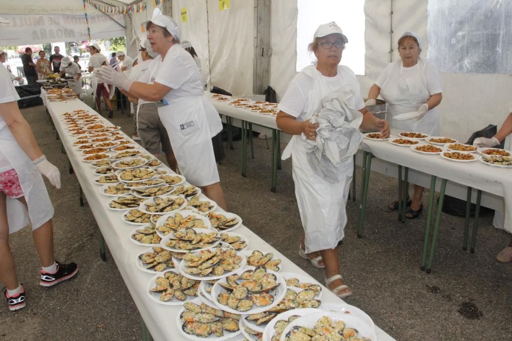 La fiesta gastronómica en honor al producto estrella de Moaña también quiso ser un homenaje a la figura de la mujer