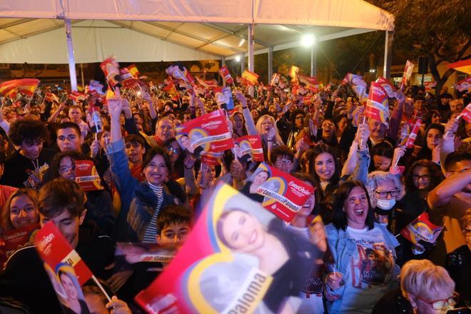 Así han apoyado en Elche y en El Altet a Blanca Paloma en la gran final de Eurovisión