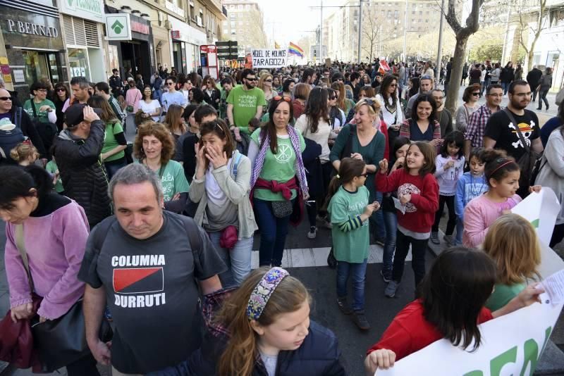 Huelga educativa en Zaragoza