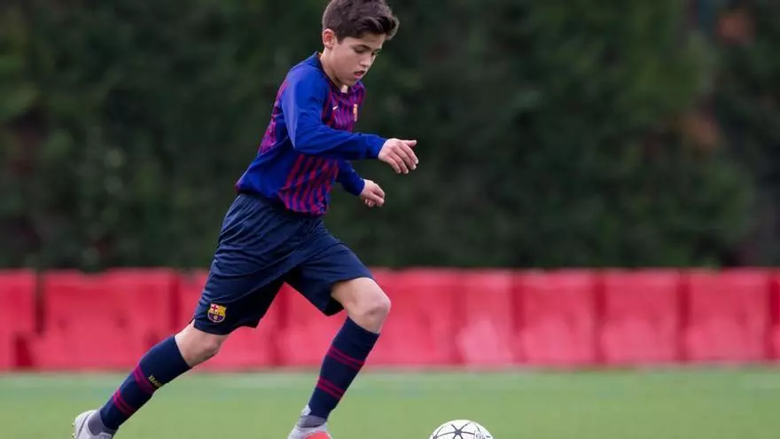 Así fichó el Barça a Pau Cubarsí cuando era alevín