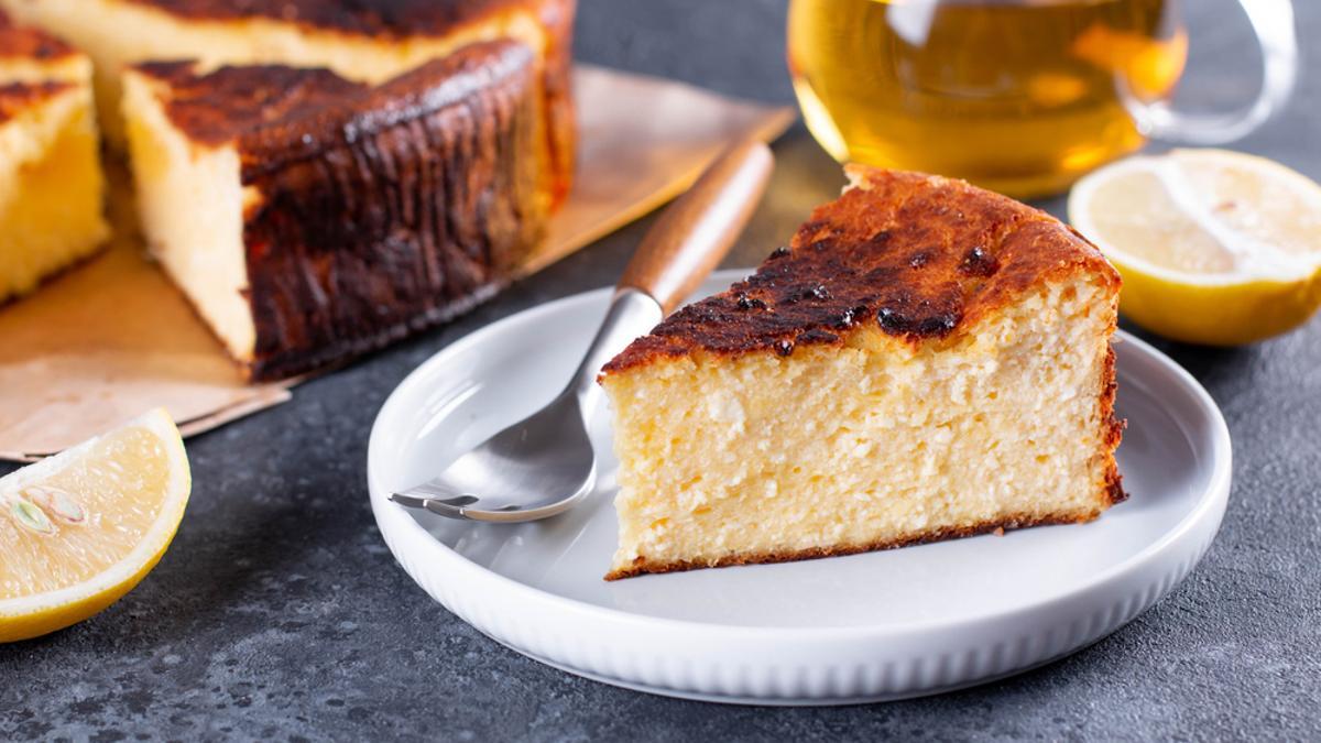 Una imagen de una tarta de queso.