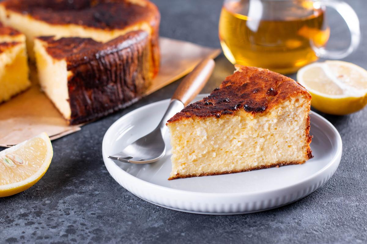 Una imagen de una tarta de queso.