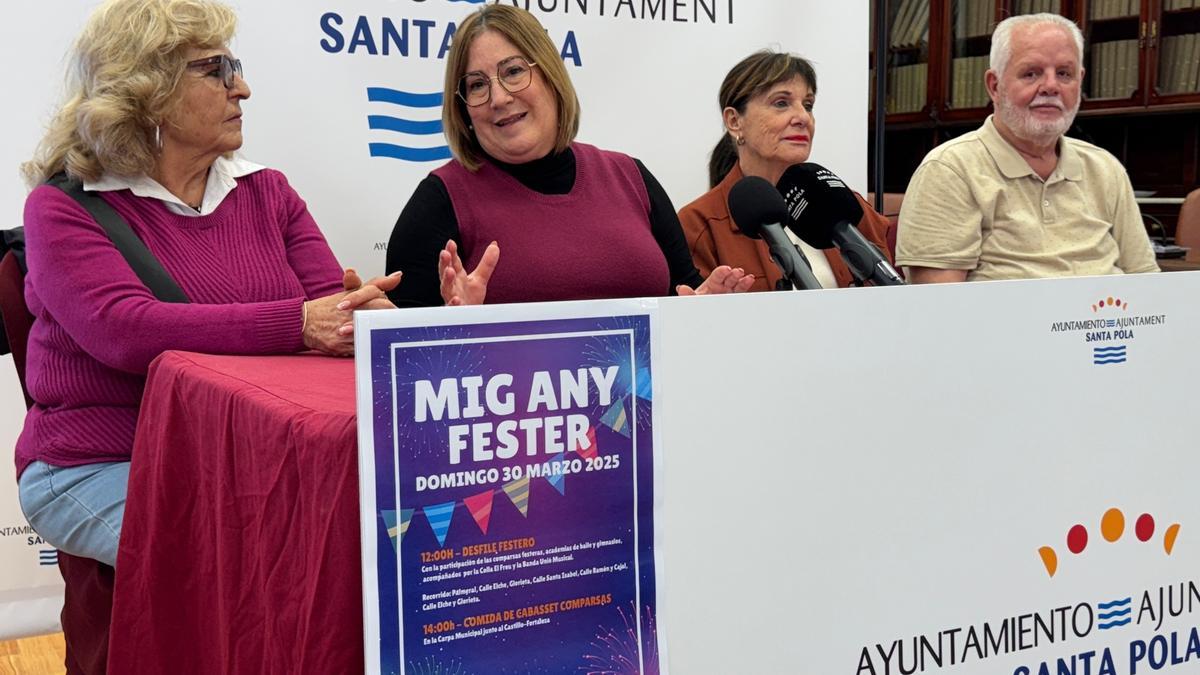 Presentación de los actos por el Mig Any fester en Santa Pola