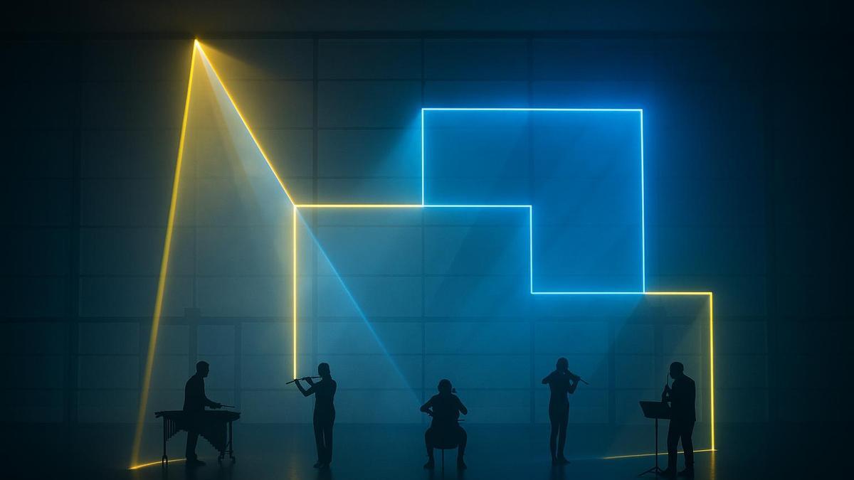 Un exemple de les partitures visuals de Playmodes.