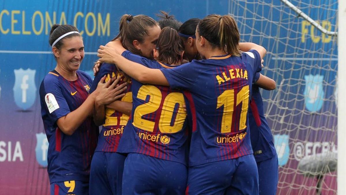 El Barça femenino quiere seguir celebrando goles este somingo en Lezama