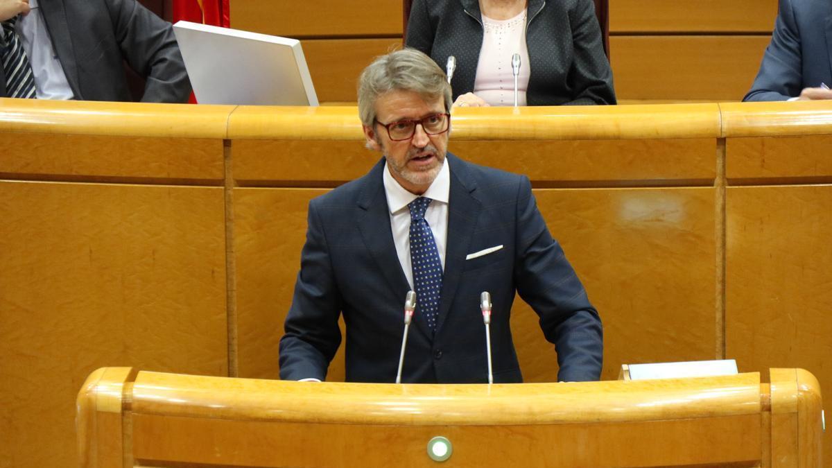 El consejero Luis Alberto Marín, este lunes en el Senado.