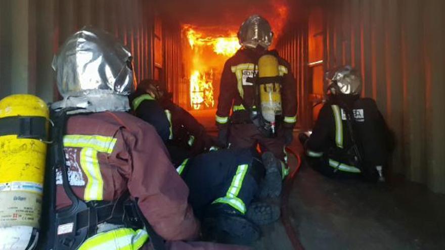 Formación de bomberos en la provincia