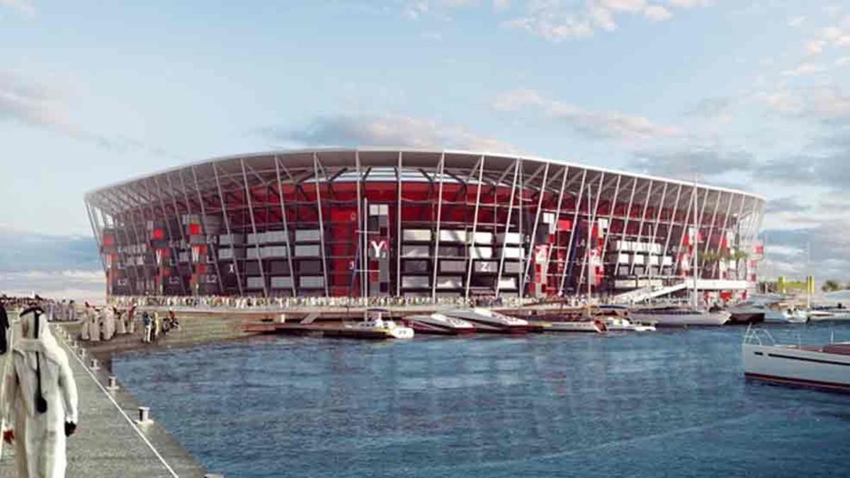 Imágenes del nuevo estadio desmontable del Mundial de Catar 2022
