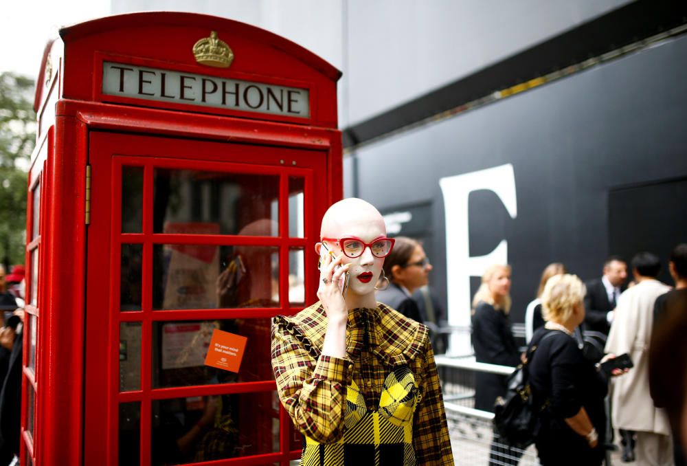 People gather outside the BFC Showspace for ...