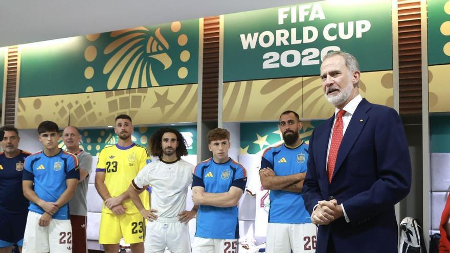 El rey Felipe VI solo acepta que la selección llegue a la final del Mundial